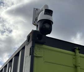 Hikvision TandemVu PTZ is a "two-in-one" security camera that pairs a fixed wide-angle lens with a high-speed zoom lens in a single unit.